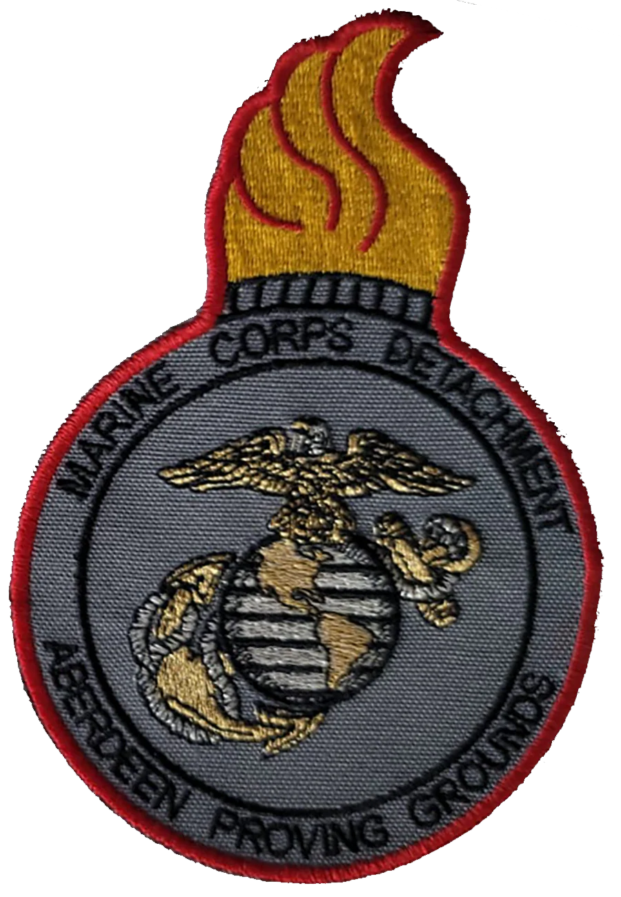 Officially Licensed USMC Aberdeen Proving Grounds Marine DET Patch