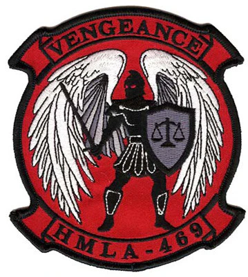 Officially Licensed USMC HMLA-469 Vengeance Squadron Patches