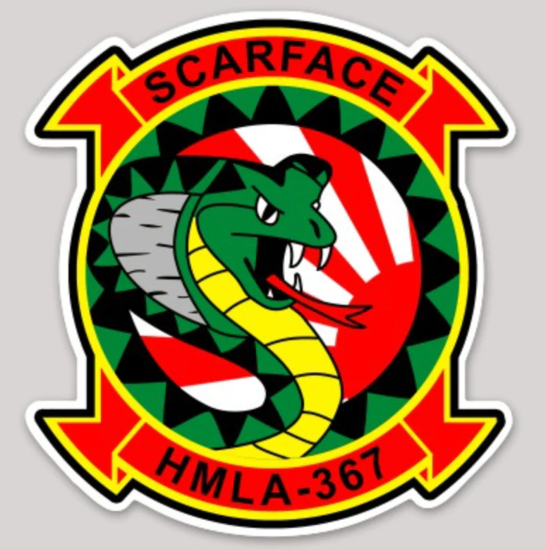 Officially Licensed USMC HMLA-367 Japan Squadron Sticker