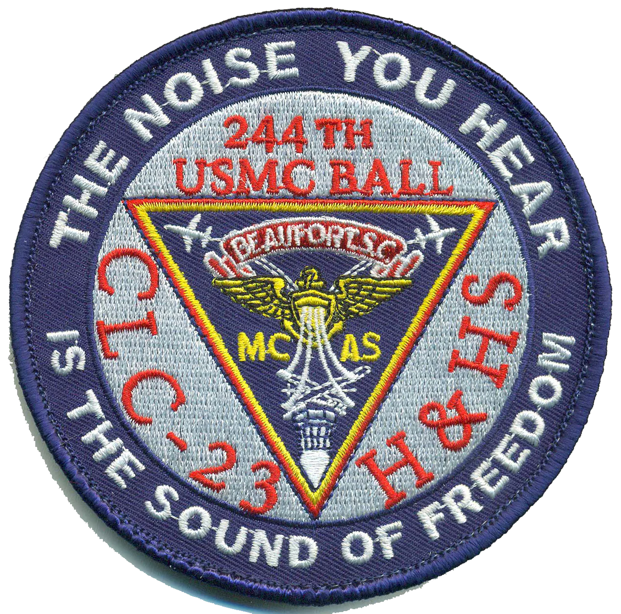 Officially Licensed USMC H&HS Beaufort 244th Ball Patches