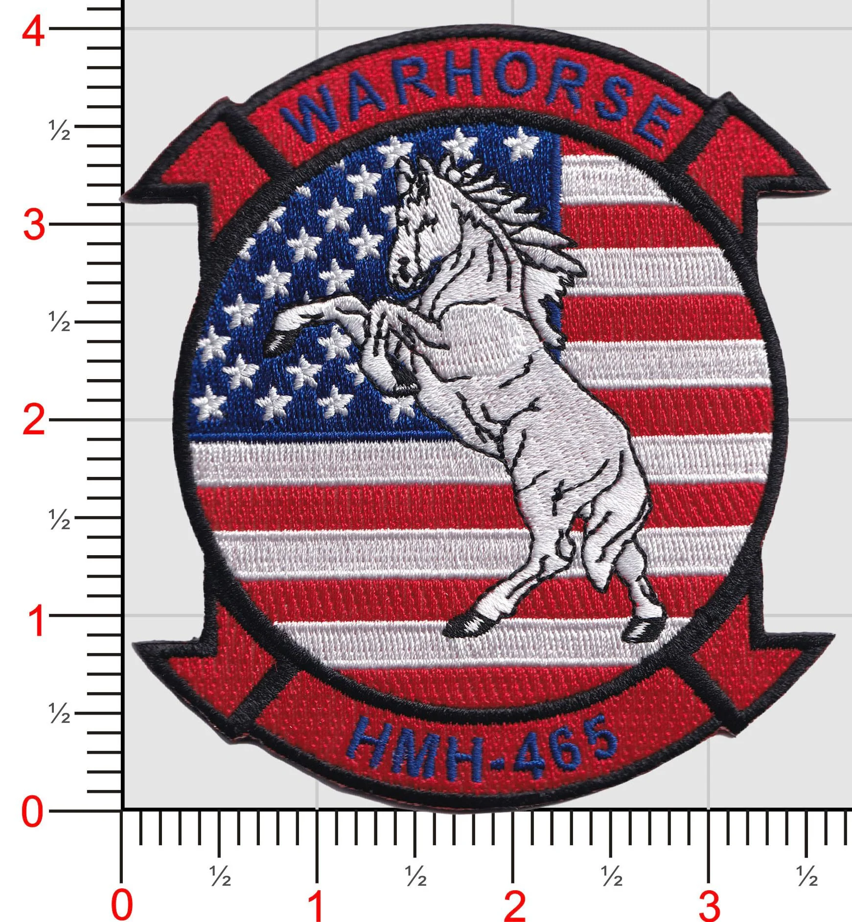 Official HMH-465 Warhorse 4th of July Squadron Patch
