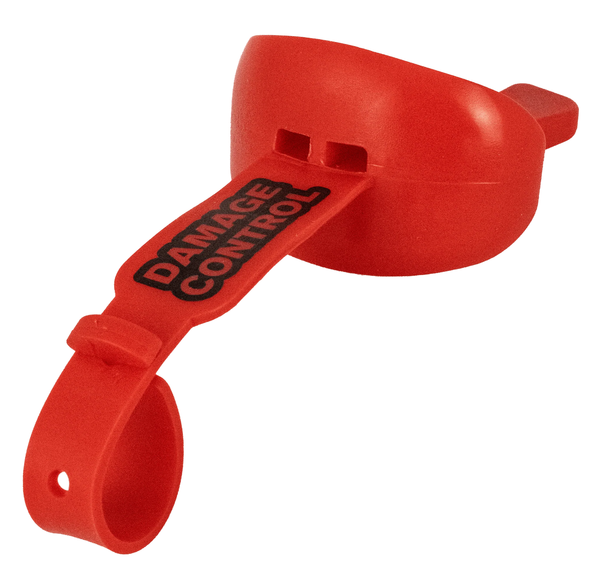 Red Lip Guard with Permanent Strap