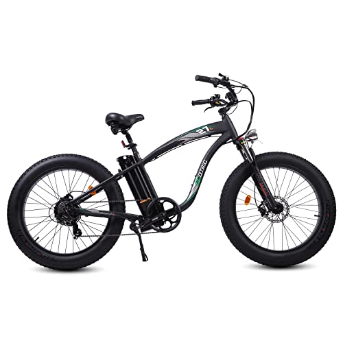 2025 750W Electric Bike 26′′ Fat Tire Adult Electric Bicycles 48V 13AH Removable Lithium Battery Ebike with Suspension Fork Aluminium Frame Beach Snow Mountain E-Bike for Adults