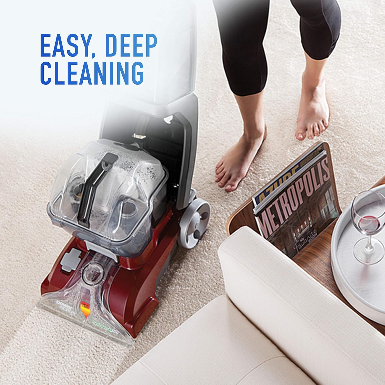 Deluxe Carpet Cleaning Machine with Free Cleaning Carpet Cleaning Solution (50 oz)
