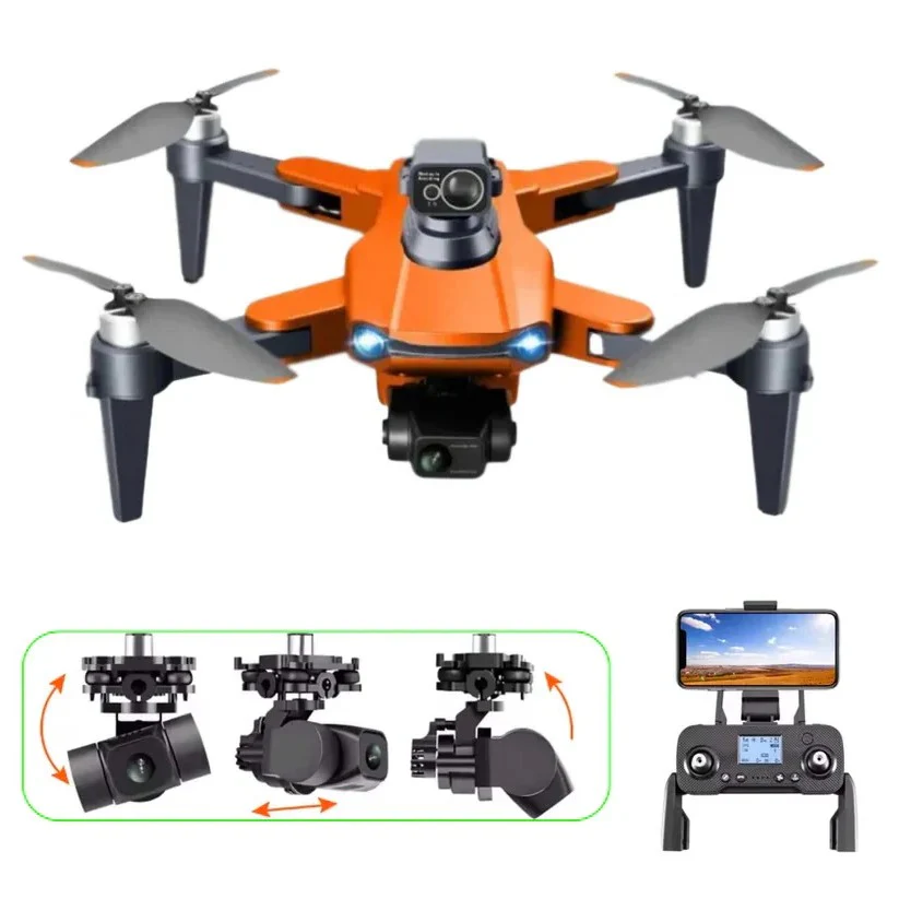 8K HD Pro Drone with Dual Camera, GPS, Brushless Motors