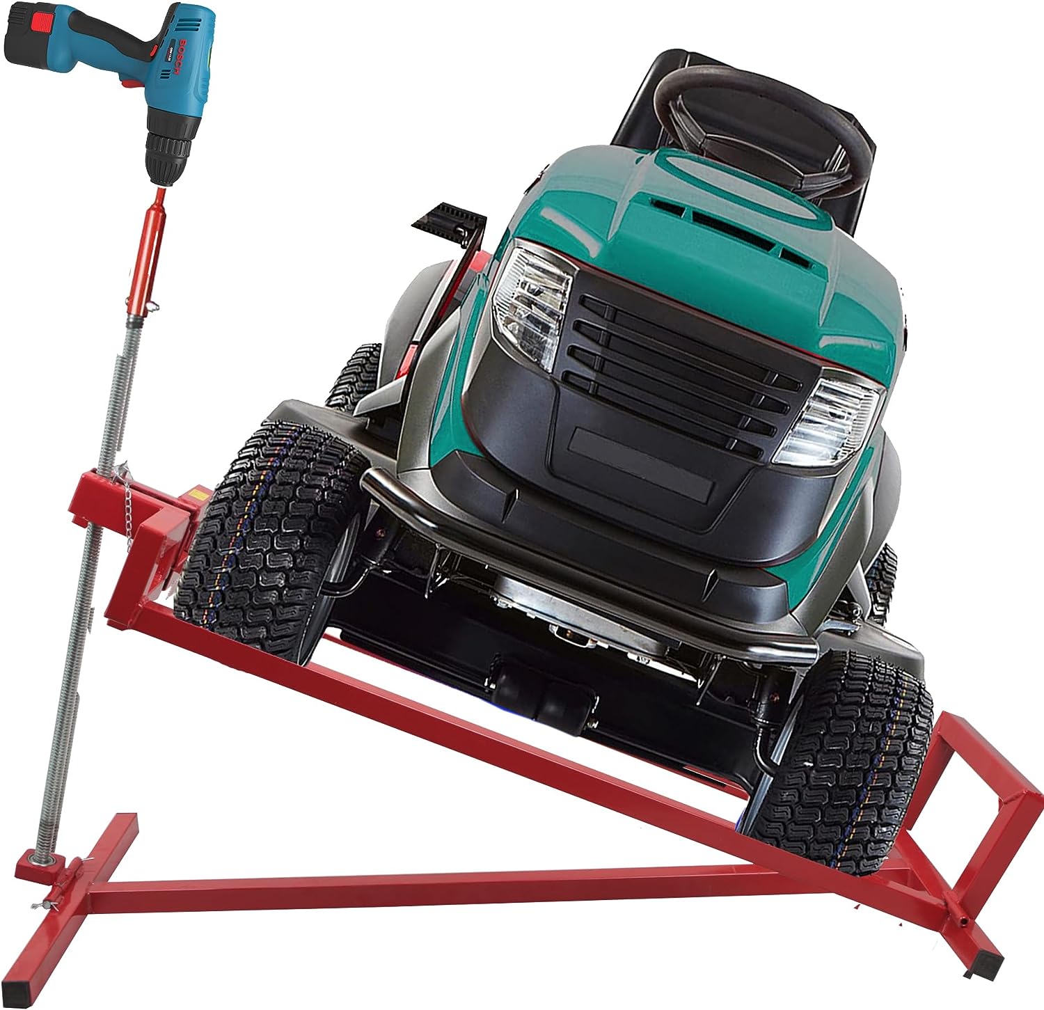 Lawn Mower Lift Jack -Lifting Platform 882 Lbs Capacity for Garden Tractors and Lawn Mowers