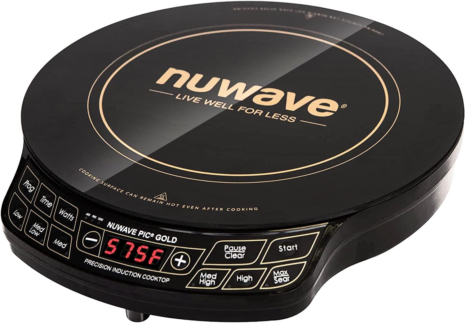 Nuwave Gold Precision Induction Cooktop, Powerful with Large 8” Heating Coil