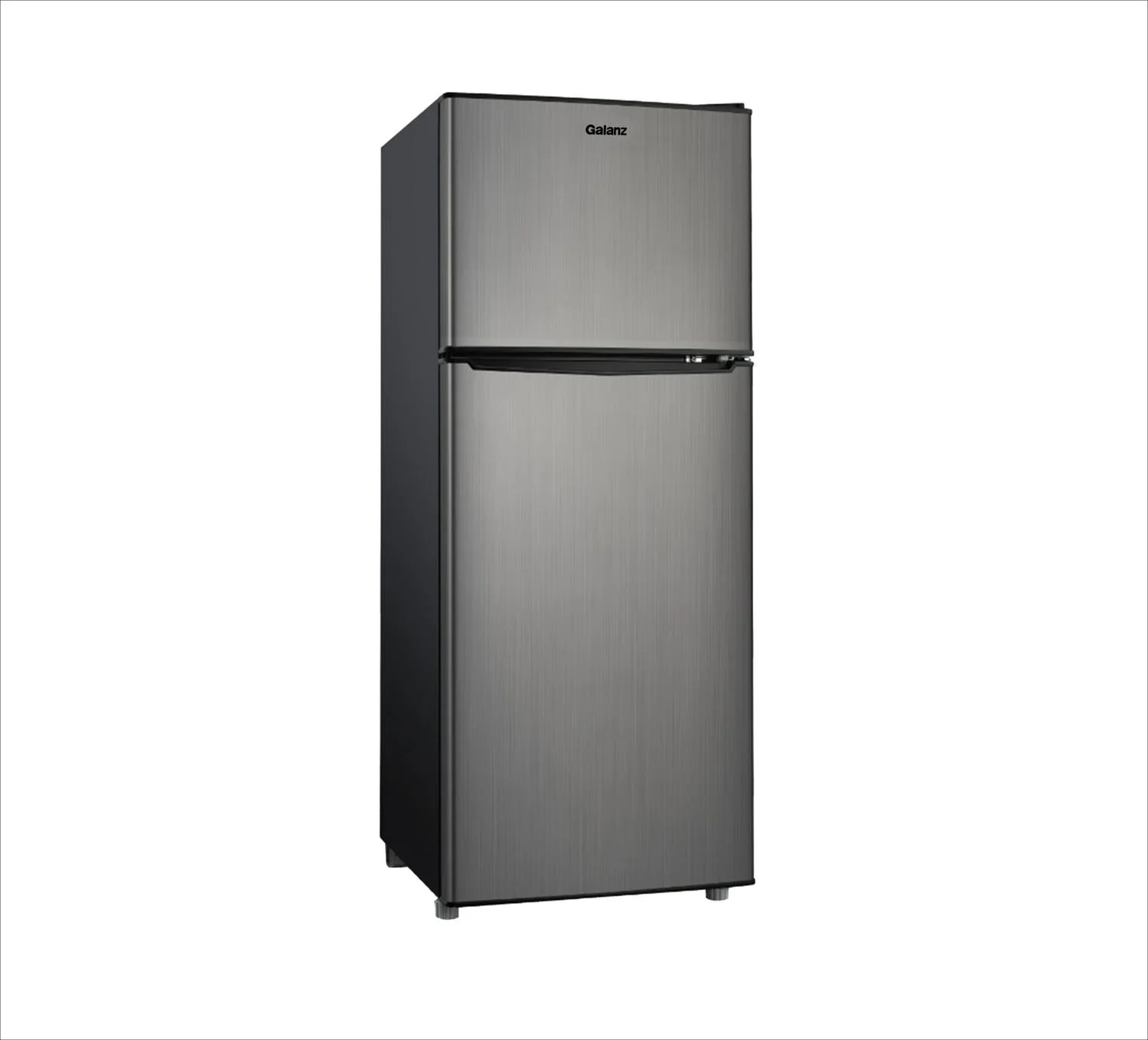 2025 Galanz 4.6. Cu ft Two Door Mini Refrigerator with Freezer, Stainless Steel