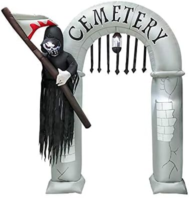 2025 Halloween Inflatable Grim Reaper's Arch, 7.8 ft.