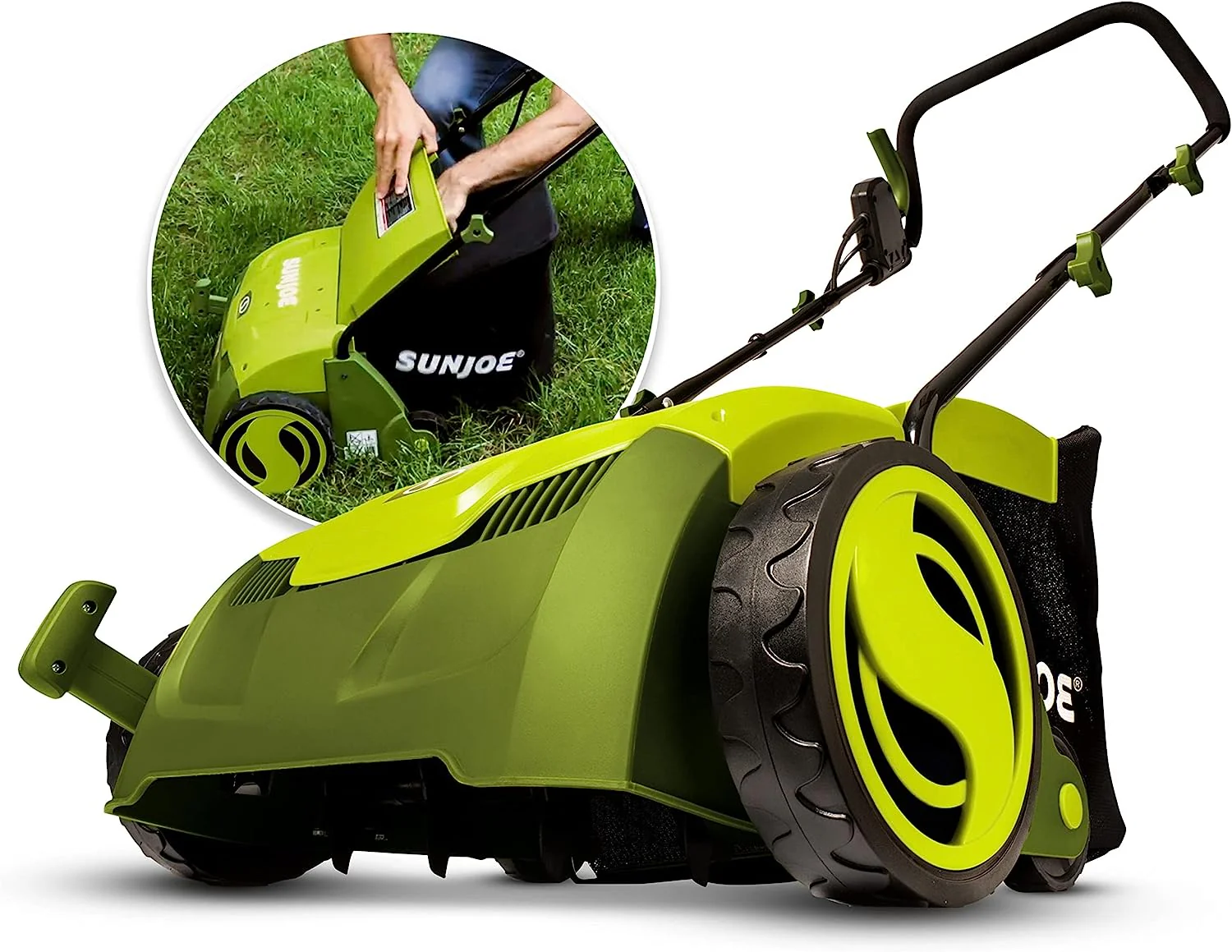 2025 12-Amp 13-Inch Electric Dethatcher and Scarifier w/Removeable 8-Gallon Collection Bag