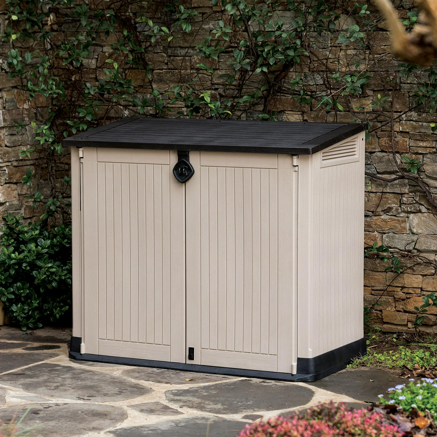 2025 Keter Store-It-Out Midi 30-Cu Ft All-Weather Resin Storage Shed, Beige