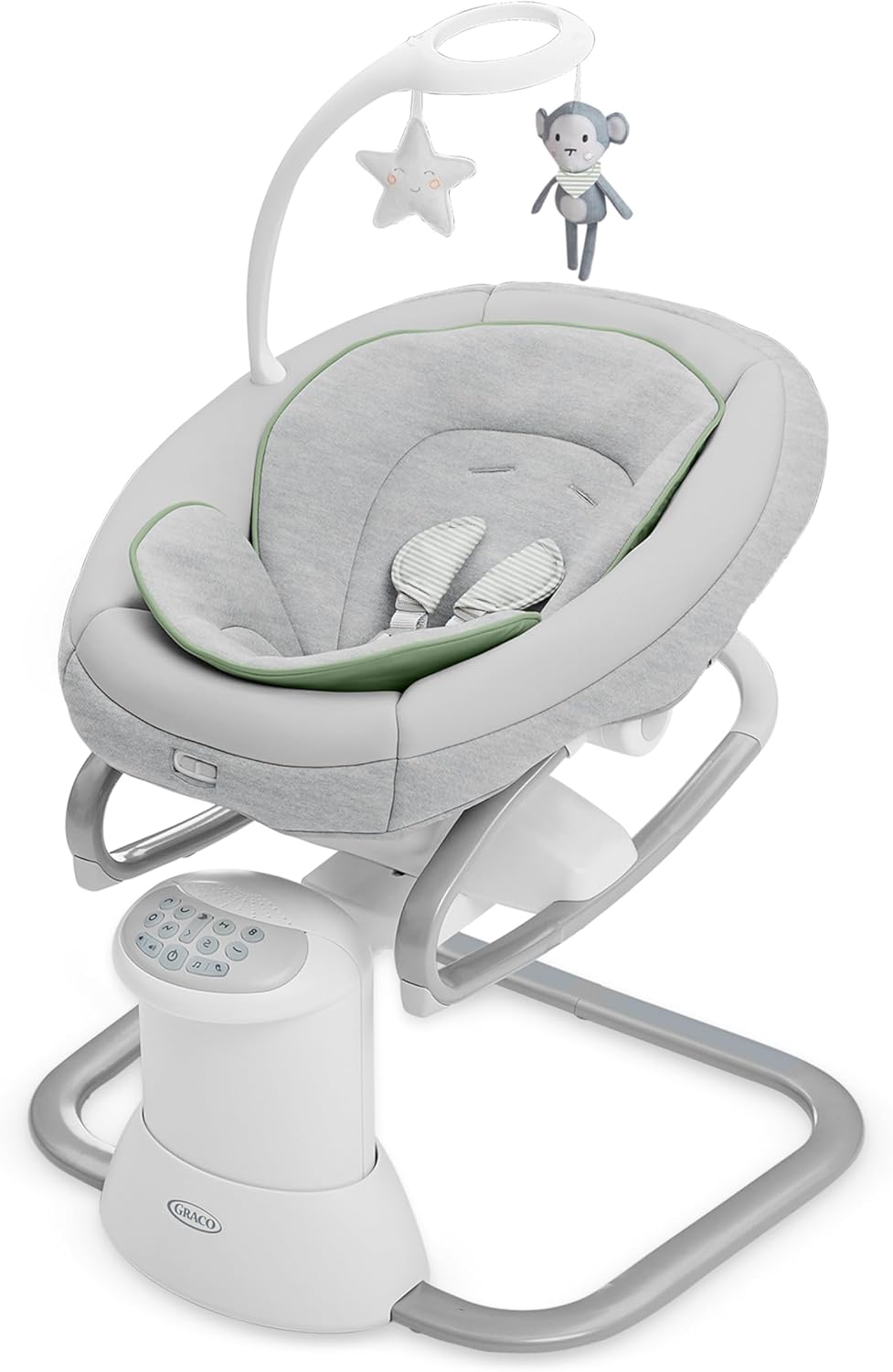 Soothe My Way with Removable Rocker, Madden - Versatile Baby Swing & Portable Rocker