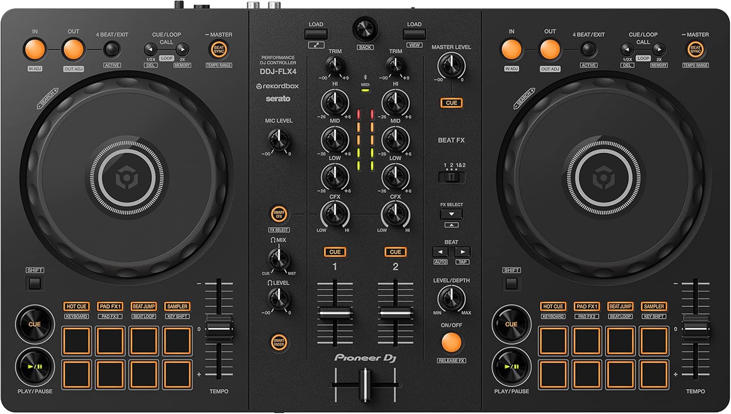 DJ DDJ-FLX4 2-Deck Controller – Graphite