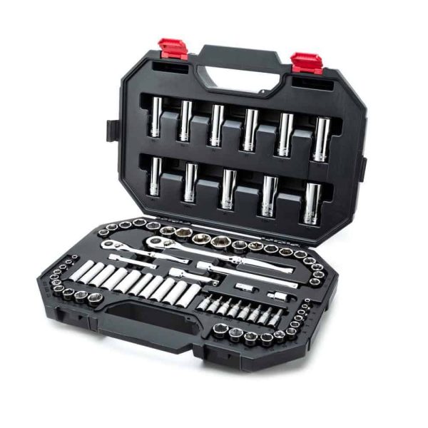 144-Position 1/4 in. and 3/8 in. Drive Mechanics Tool Set (75-Piece)