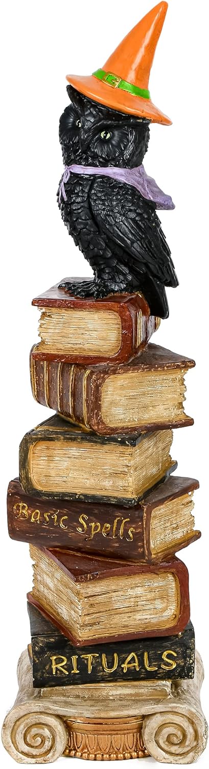 2025 Owl on stack of books, Halloween series