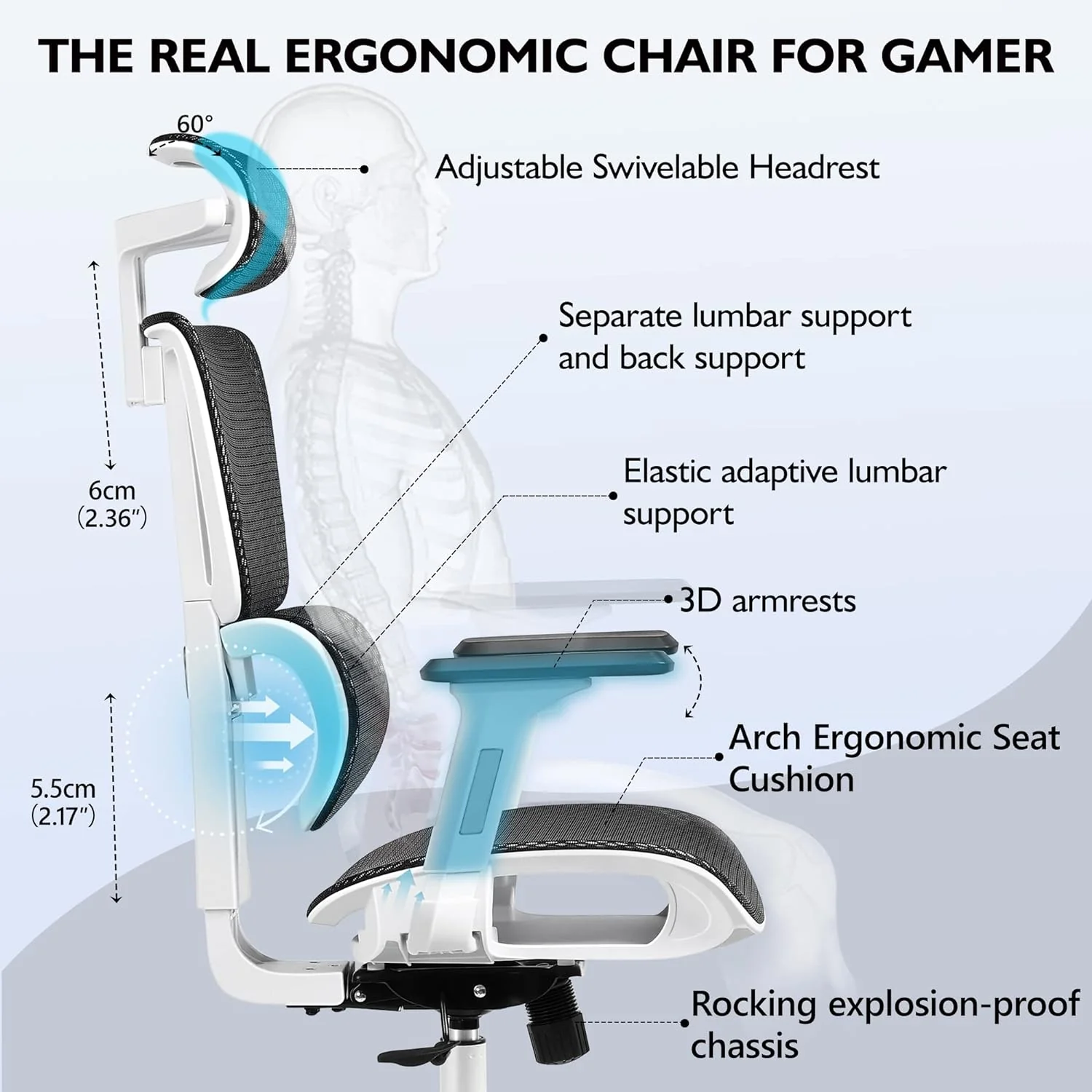2025 Gaming chair ergonomic office chair