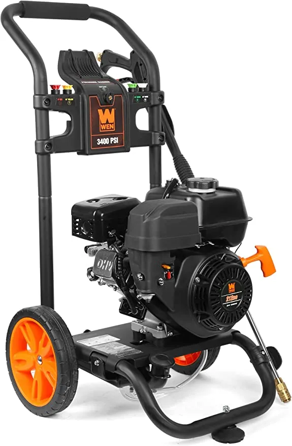 Gas Pressure Washer, 3400 PSI, 2.7 GPM, 212cc Engine, CARB Compliant