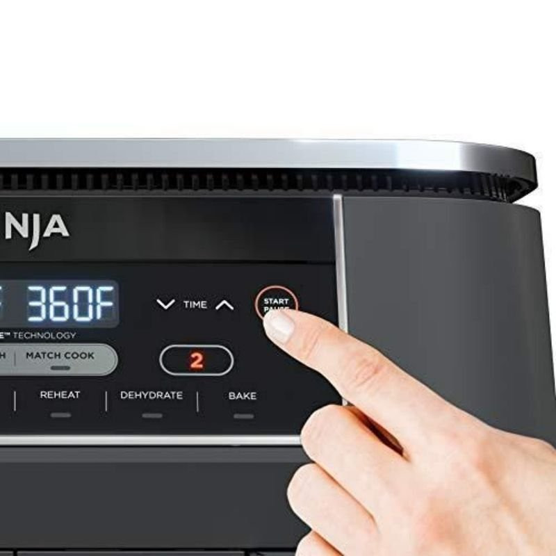 8-Quart 6-in-1 Dual Zone Air Fryer with Broil Rack