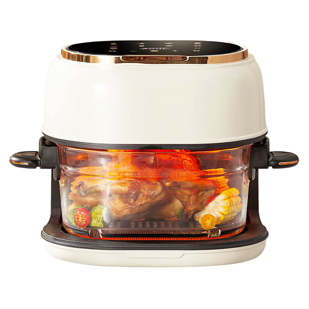 4.2QT Visible Air Fryer Smokeless Oil Free 10-Presets Smart Touch 1350W