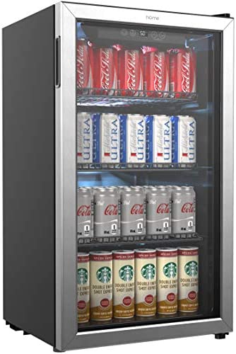 2025 hOmeLabs Beverage Refrigerator and Cooler – 120 Can Mini Fridge