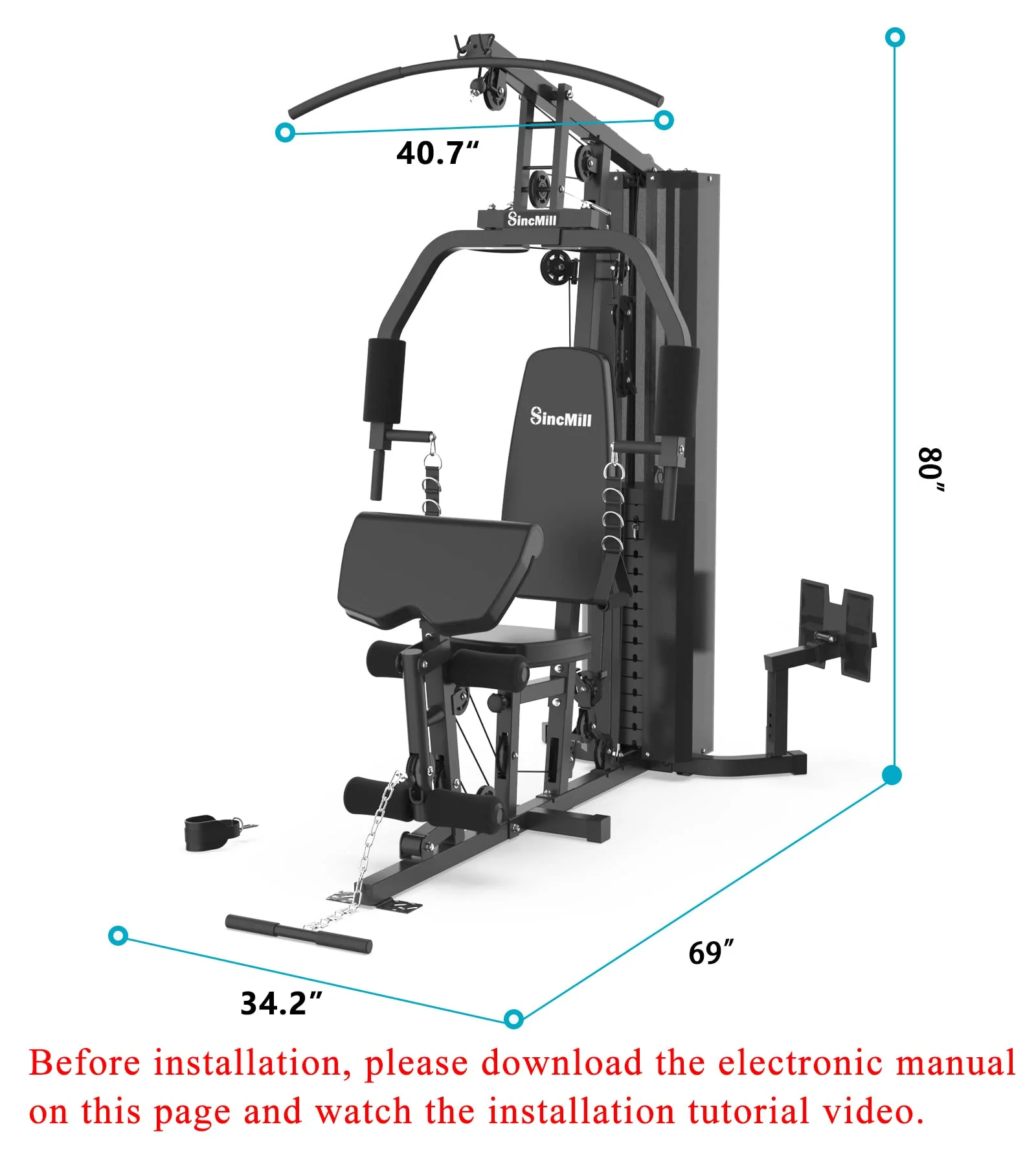 2025 Home Gym SCM-1148L 148LB Multifunctional Full Body Home Gym Equipment for Home Workout