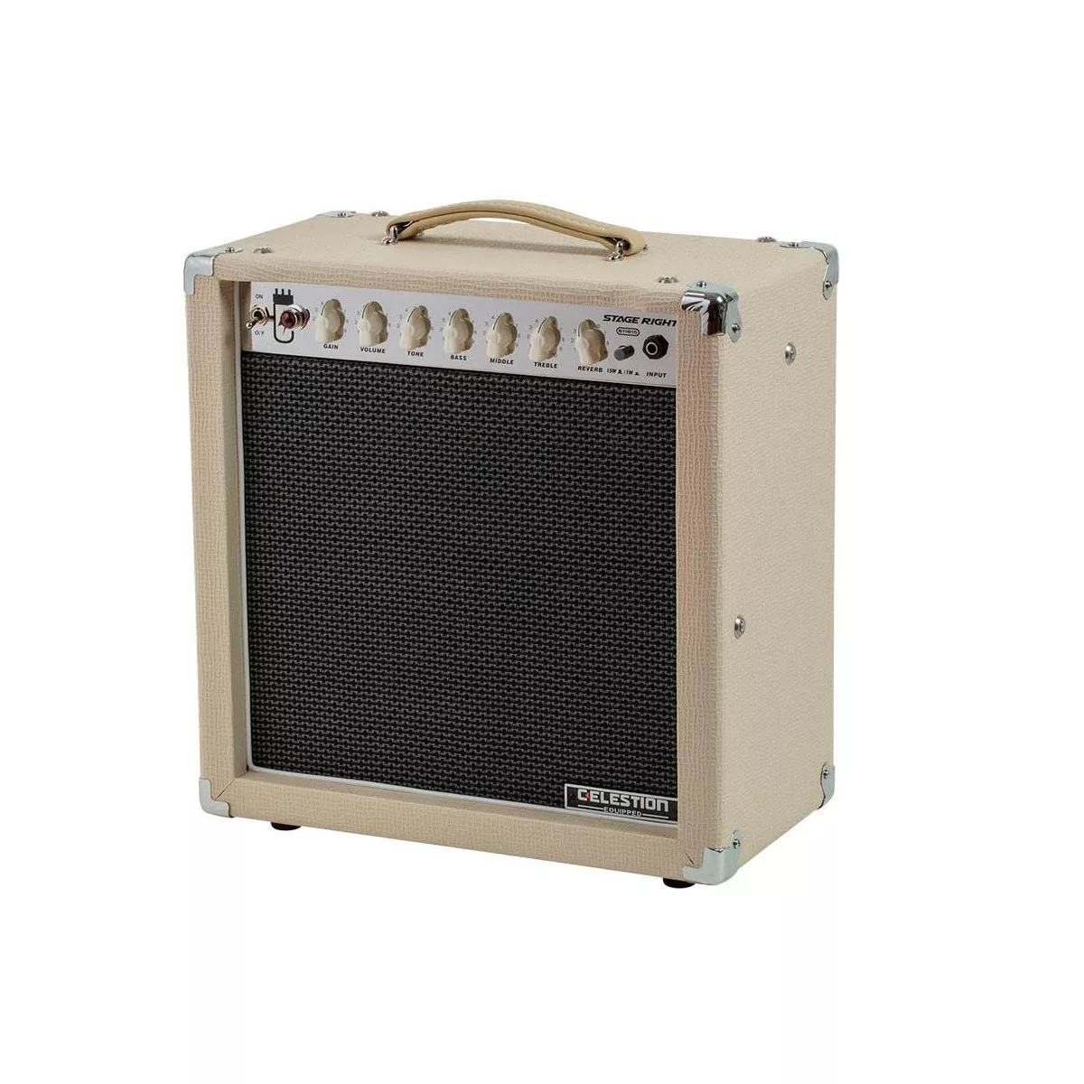 Stage Right by Monoprice 15-Watt 1×12 Guitar Combo Tube Amp with Celestion Speaker and Spring Reverb