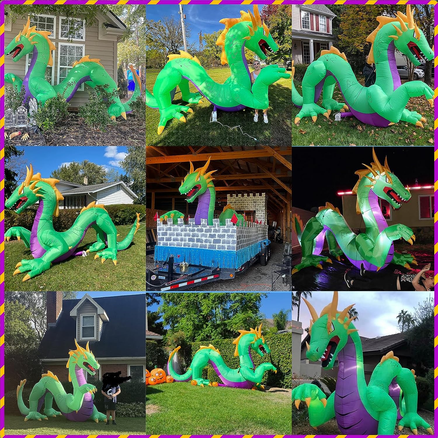 2025 14ft Giant Inflatable Halloween Dragon