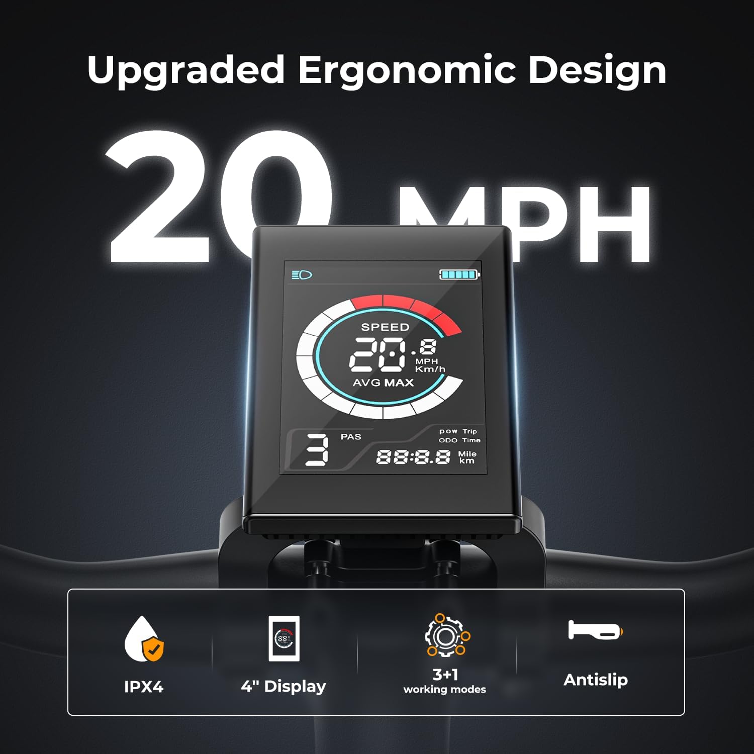 Eb5 Electric Bike 500W Motor 40Miles 20Mph