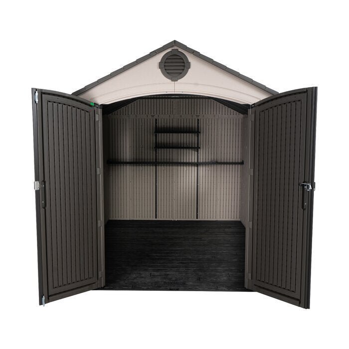 8 ft. W x 12.5 ft. D Plastic Storage Shed