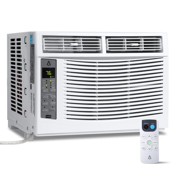 Window Air Conditioner With Reusable Filter & Controls, 6000 BTU 115V~, Suitable for 250 Sq.Ft