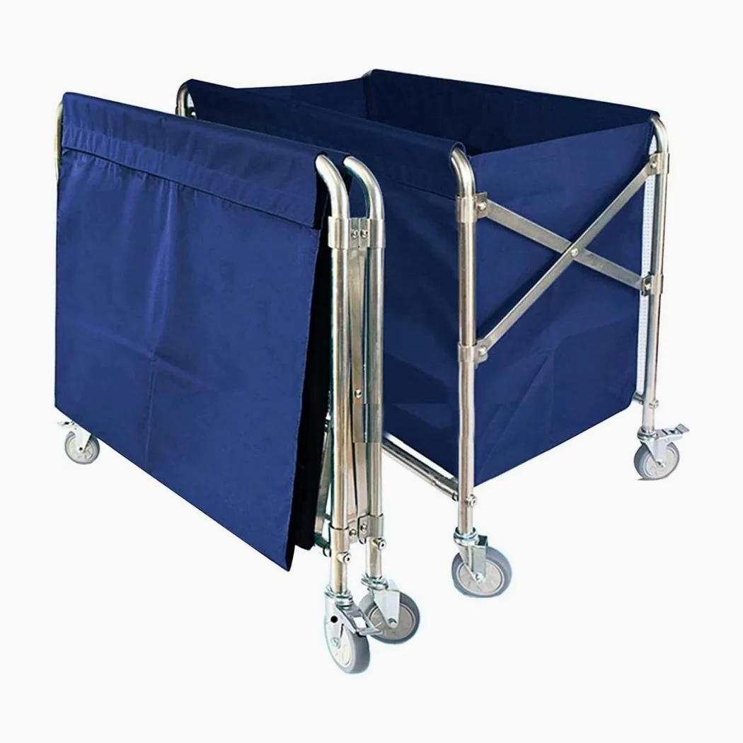 Collapsible Commercial Laundry Cart, 12 Bushel, 33.5