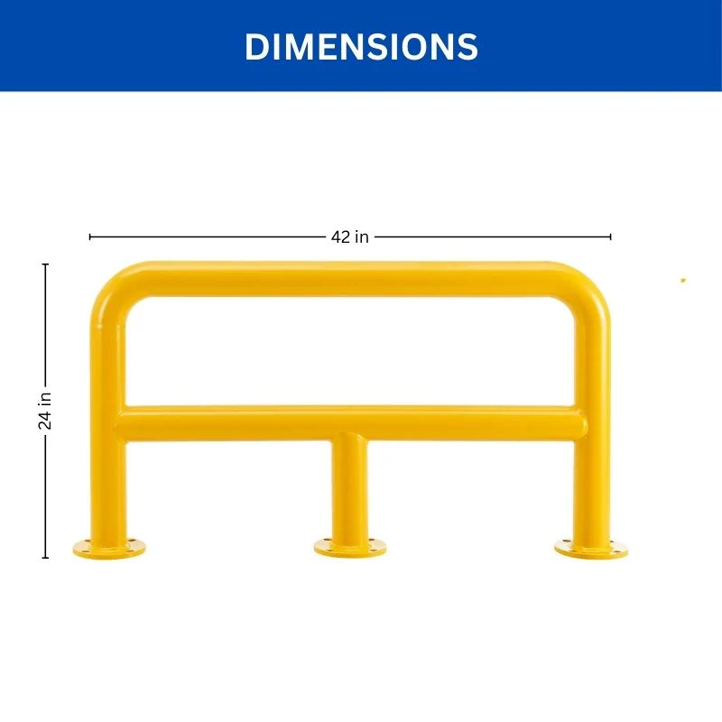 Heavy Duty Steel Machine Guard Rail 42