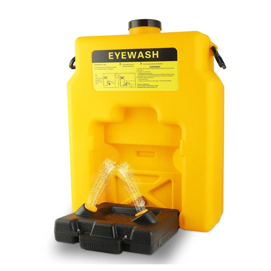 Portable / Wall Mount Eye Wash Station, 14 Gallon
