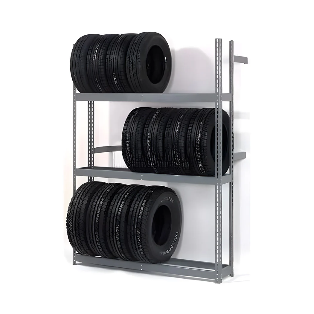3 Shelves Tier Single Entry Tire Rack 60