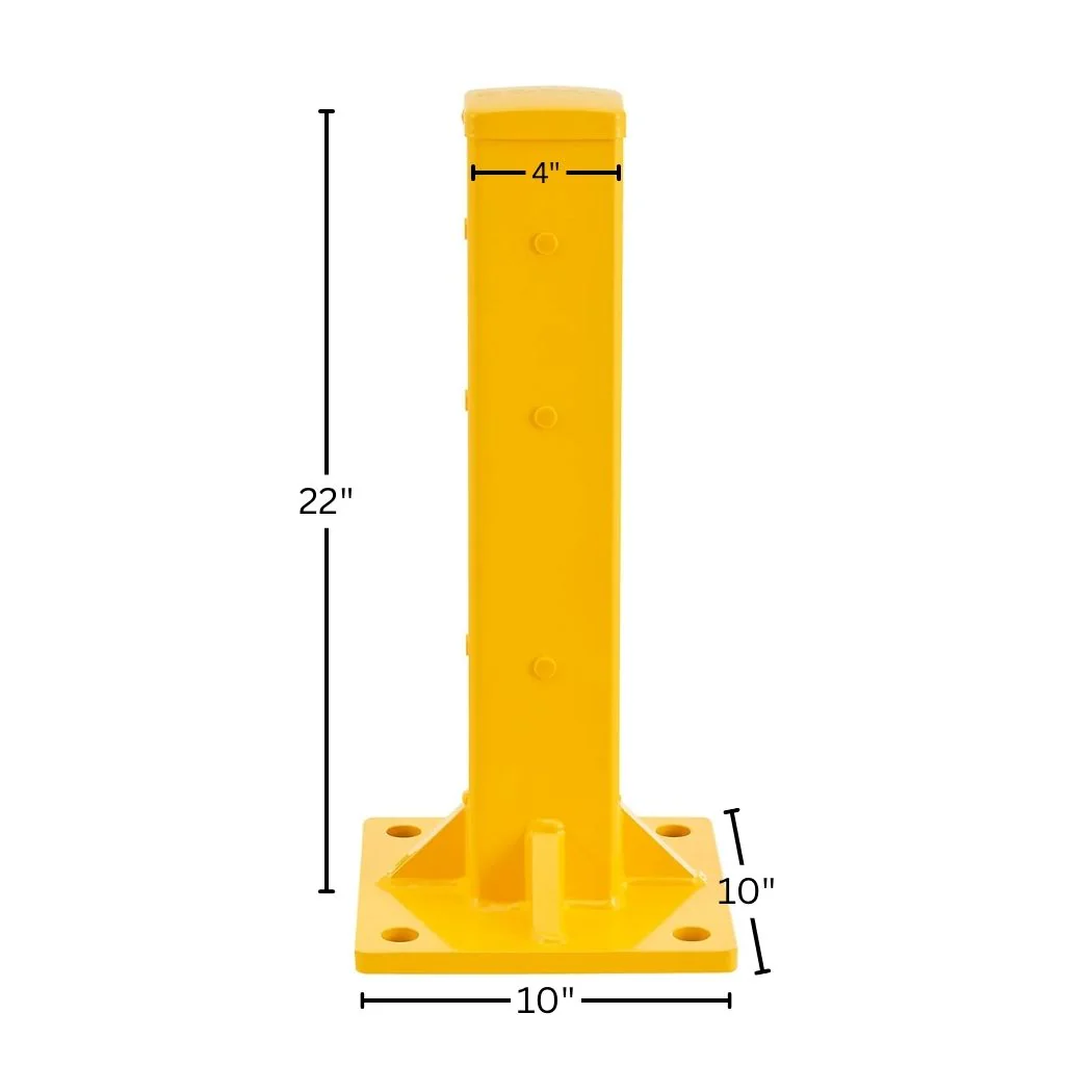 Steel Square Post For 2-Rib/3-Rib Guard Rail, 22