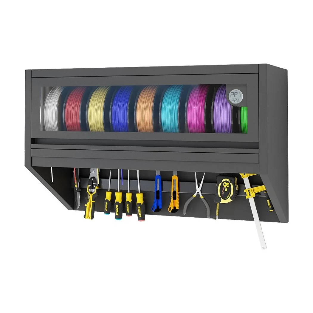 Wall Mount 3D Printing Filament Dry Box, Efficient Humidity Control 