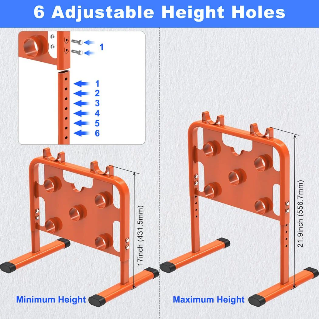 Height Adjustable Wire Dispenser 800 lb Load Capacity, Holds Reels up to 33��Dia, For Multiple Spool Management