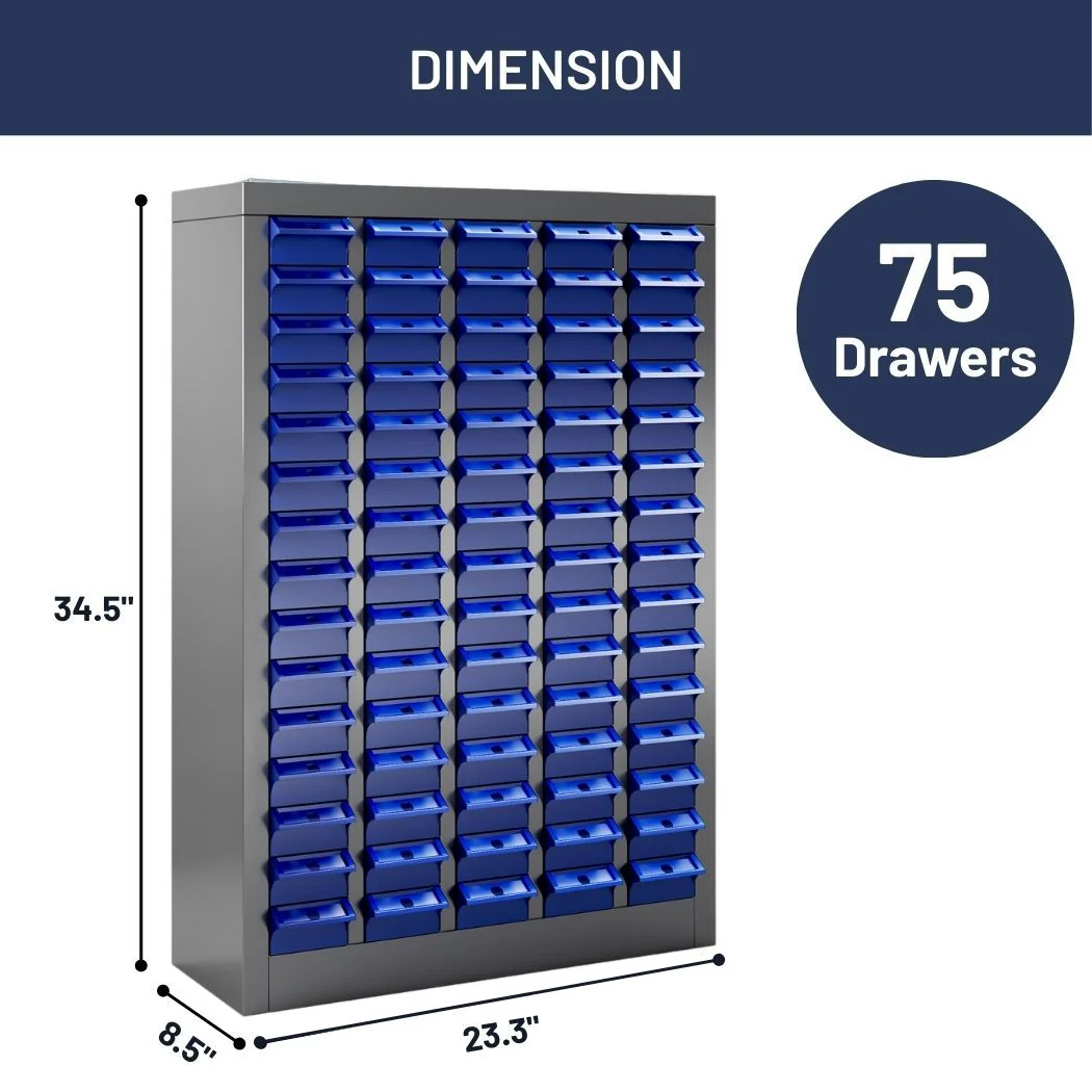 75 Bin Drawer Storage Cabinet, 23.3