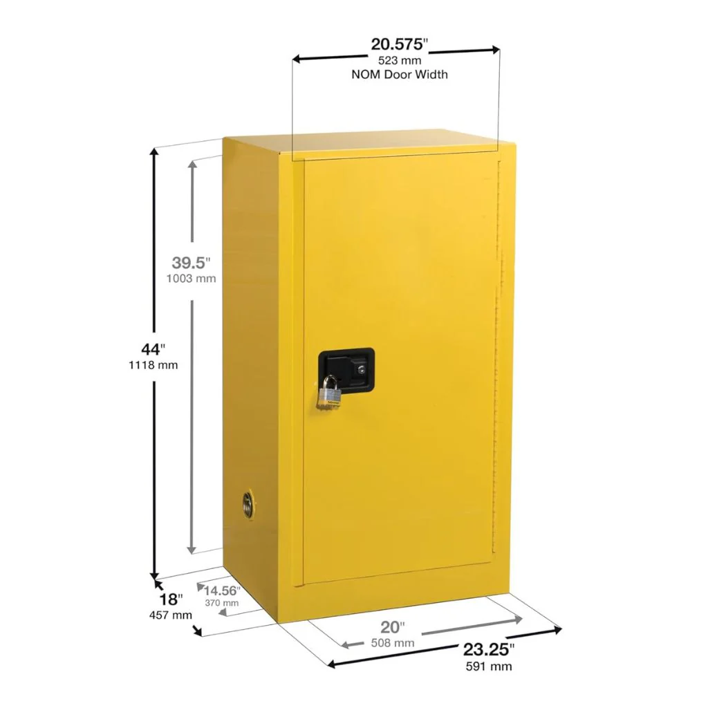Steel Flammable Cabinet w/ Double Lock 23