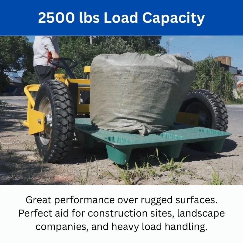 Heavy Duty All Terrain Pallet Jack, 2500 lbs Load Capacity, Off Road Pallet Truck