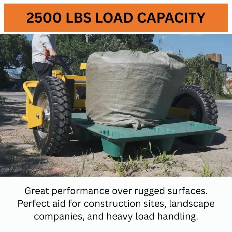 All Terrain Manual Pallet Jack 2500 lbs Load Capacity Heavy Duty