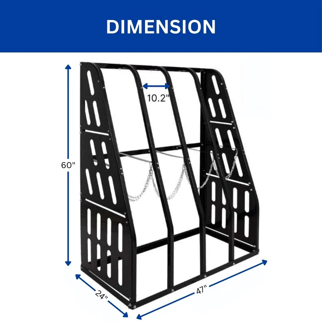 Vertical Bar Rack 6000 lbs Capacity, 4 Bays Storage Rack, 47