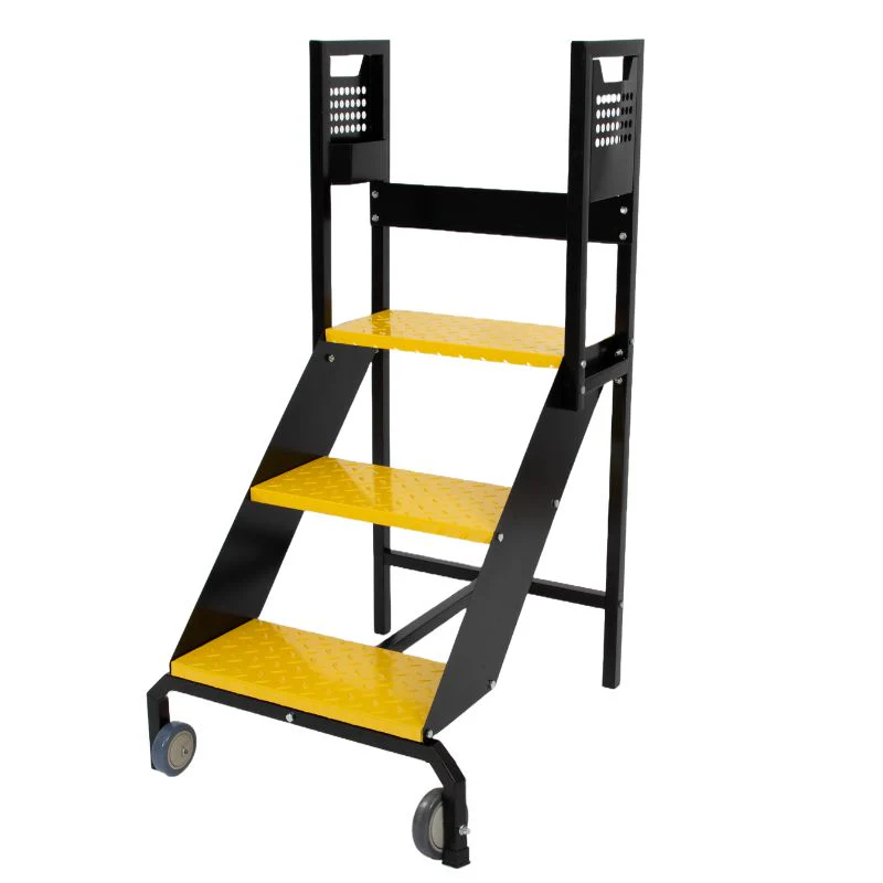 3 Step Rolling Ladder, 350 lbs Weight Capacity, 29.5
