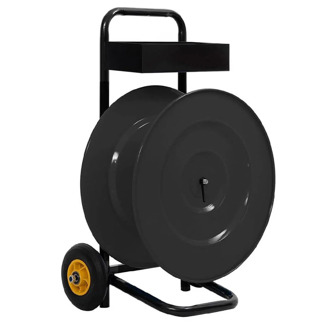 Strapping Cart w/ Wheels & Tray, 25.2