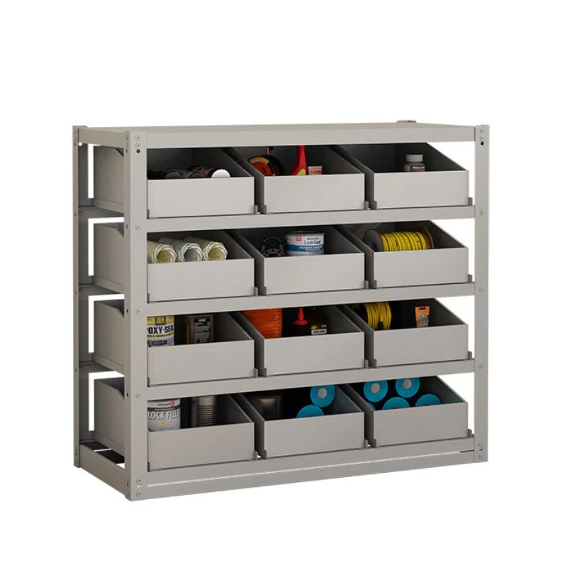 Heavy Duty Steel Bin Storage Rack w/ 12 Bins 34