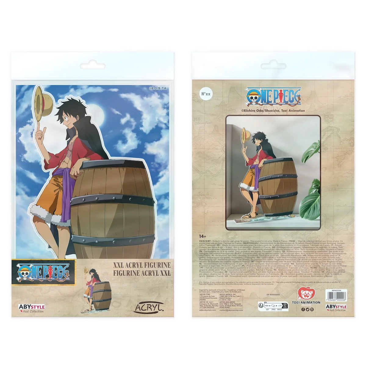 One Piece - Luffy - Akryylifiguuri (XL-koko)