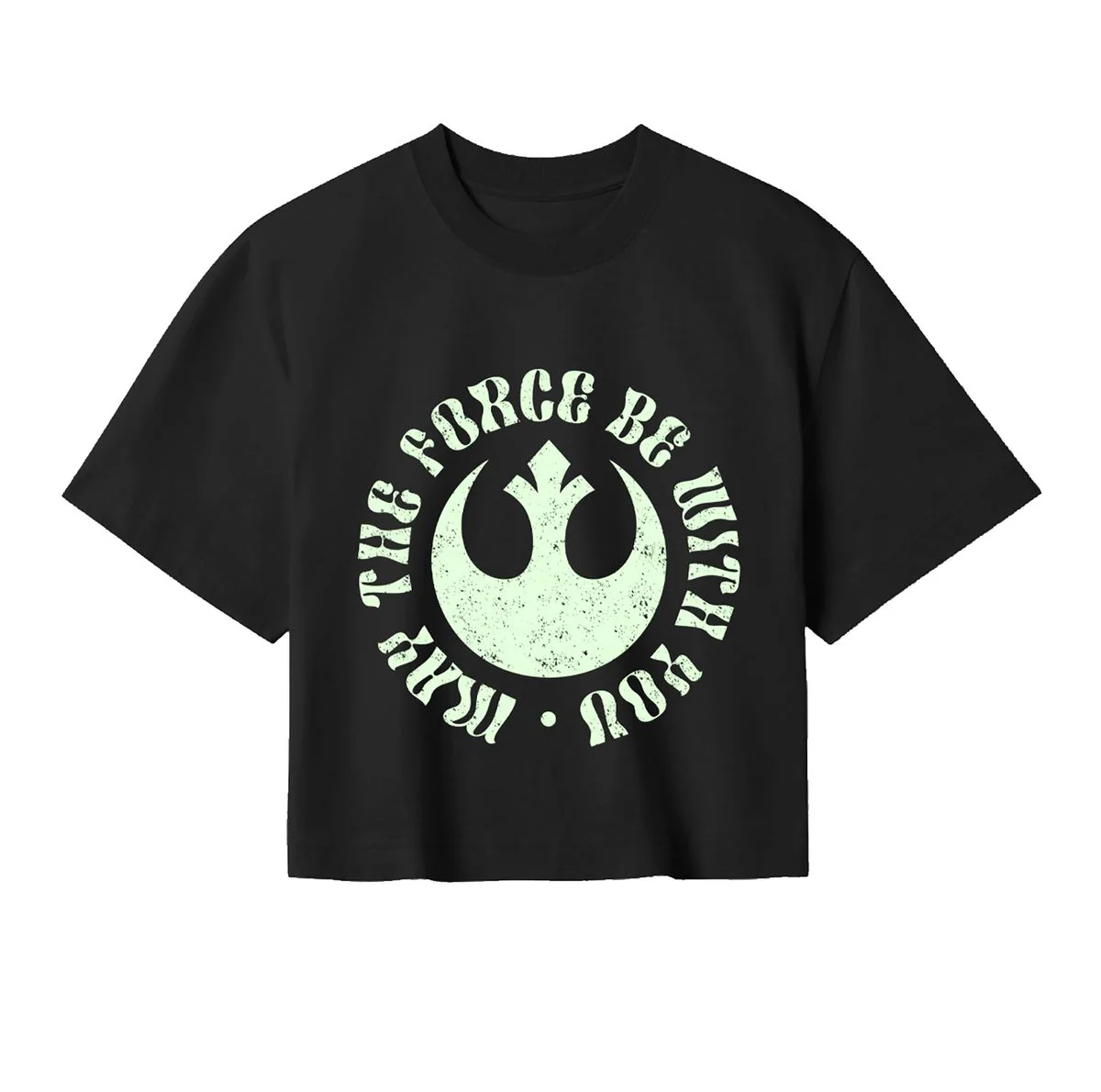 Star Wars: The Mandalorian - May The Force Be With You - Cropped Shirt