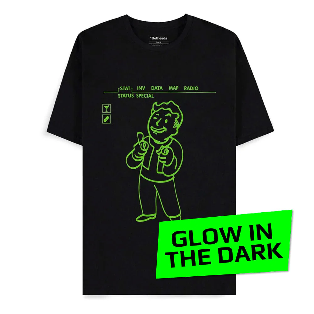 Fallout - Charisma +10 - T-paita (Glow-in-the-dark)