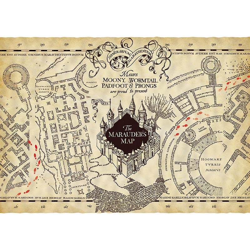Harry Potter - Marauder's Map - Pergamenttijuliste