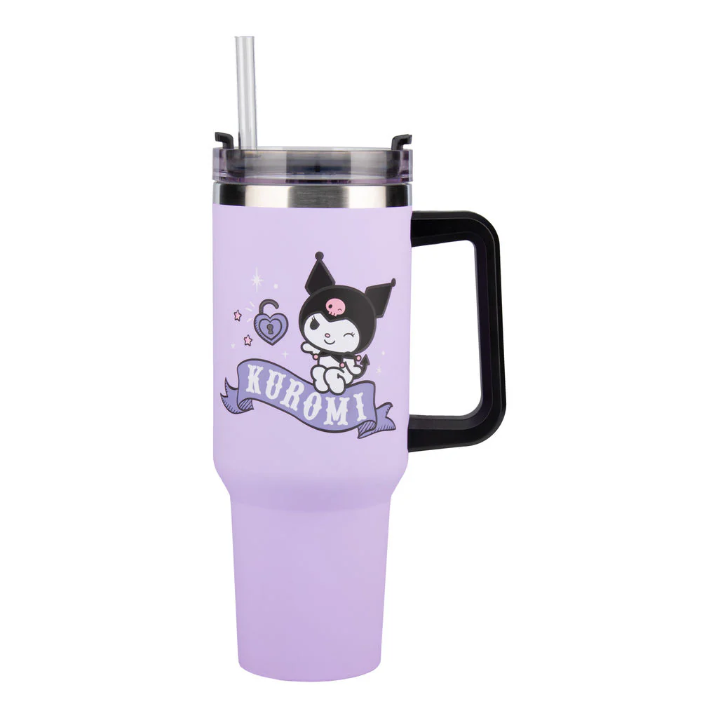 Hello Kitty - Kuromi - Isokokoinen juomapullo (tumbler)